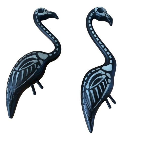 Pink inc Other - Vintage Skeleton Flamingos Pink Inc Sk93c Halloween Skel-a-mingo 2007